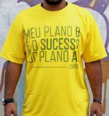 Camiseta Frase - Amarela (GG)